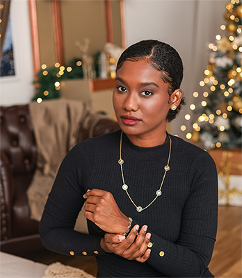 Ambiente natalino decorado em hotel